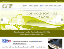 Tablet Screenshot of cotswoldboat.co.uk
